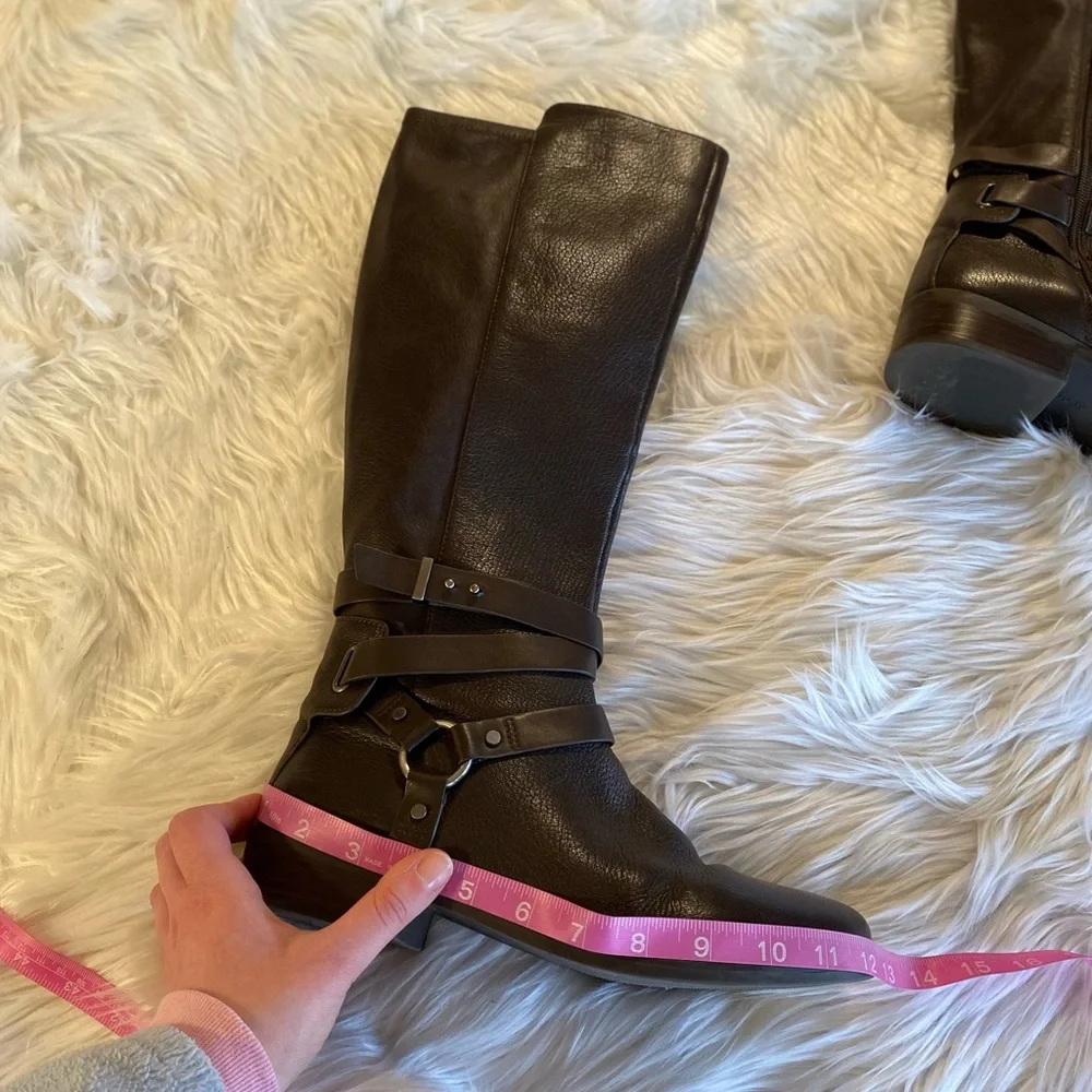 BCBG Generation brown leather riding boots size 10 m